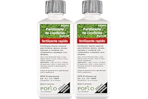 POFLO Fertilizante líquido premium para coníferas como abetos, pinos y abetos, de la línea profesional (500ml)