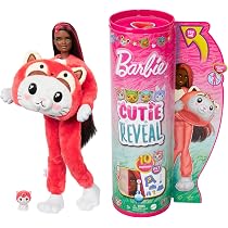 Barbie Coffret Cutie Reveal Avec Poupée Articulée, Amis En Peluche ...