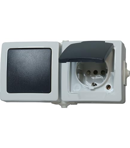 Kopp 620671086 - Interruttore universale Malta (spegnimento e commutazione), illuminato, colore: Bianco Artico