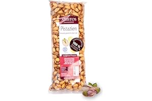 ‎ARISTOS ARISTOS Pistazien ungesalzen & ungeschält – 500 g geröstete griechische Pistazien mit Schale aus Aegina – naturbelassen, ohne Zusatzstoffe, vegan & proteinreich – Knuspriger Snack direkt vom Erzeuger