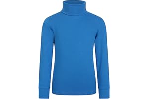 Mountain Warehouse Meribel Camiseta térmica Cuello Alto para niño - Camiseta Interior térmica 100% algodón, Cuello Cisne y Manga Larga - Ideal para Practicar Trekking