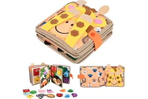 Quiet Book 2 år, tyst bok av mjuk filt för tidig utbildning, finmotorik, busy Board Montessori leksak från 2 3 4 5 6 år pojke