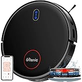 Ultenic D6s Robot Vacuum Cleaner, Vibration Mopping, 3000Pa Strong Suction, Super Slim, APP Control, Ideal for Pet Hair, Hard