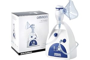 Nébuliseur OMRON A3 Complete 3 en 1 - Traitement des voies respiratoires inférieures, moyennes et supérieures en cas de rhumes, d’infections, d’allergies et d’asthme