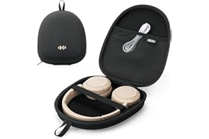 SQERO Custodia Rigida per Cuffie JBL/Sony/Soundcore/Bose/Philips TAH4209BK, Borsa Ultra Portatile, Universale per la Maggiore Parte Delle Cuffie Bluetooth Over-Ear