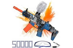 EXTFANS Electric Gel Blaster with Goggles & 50000 Bullets Ball, Shooting Toy with Exquisite Packaging Box for Outdoor Team Fighting Game Children Adults Gifts, Suitable for Boys and Girls Teens Aged 12+