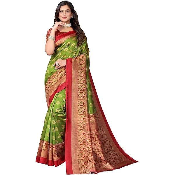Mujer Zari Work Indian Pakistani Banarasi Art Silk Woven Only Dupatta Para Vestir Material Y Traje Salwar, Dorado, Talla única