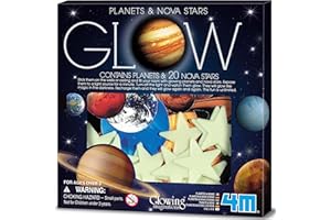 4M Glow in The Dark Planets and Nova Stars 20pcs