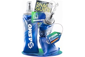 SASMO Sports Soft Flask bez BPA i ultralekka | Składana butelka do biegania, jazdy na rowerze i aktywności na świeżym powietrzu | Miękka, składana butelka 500 ml