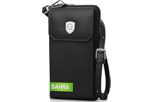 GENTO DESIGN GERMANY GenTo - duży damski portfel XL z kieszenią na telefon komórkowy, uchwytem Airtag i ochroną RFID NFC, kopertówka All in one - torba na ramię na telefon komórkowy - Crossbody - wiele przegródek - w