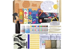 Roaxkois Set de cerámica DIY para el hogar Set creativo para adultos y niños | Incluye set de herramientas de escultura, instrucciones, arcilla que se seca al aire y pinturas Ideas para regalos