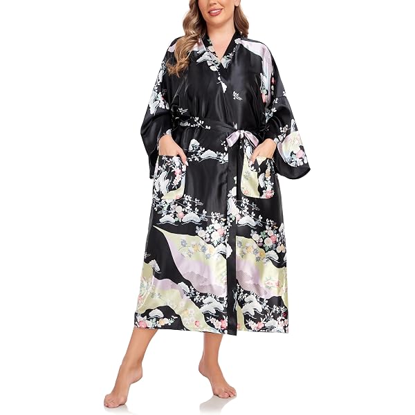Super Shopping-zone Womens Plus Size Long Robes Kimonos Plus Size Maternity Robes Delivery Robes Sleepwear