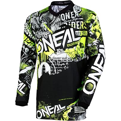 O'NEAL Motocross Jersey Met Lange Mouwen MX MTB Mountainbike | Lichtgewicht Materiaal, Ergonomische Slim Fit voor een Perfecte Pasvorm | Mayhem Scarz V.22 Jersey | Volwassen | Zwart Wit Rood | Maat O'NEAL Motocross Jersey Met Lange Mouwen MX MTB Mountainbike | Lichtgewicht Materiaal, Ergonomische Slim Fit voor een Perfecte Pasvorm | Mayhem Scarz V.22 Jersey | Volwassen | Zwart Wit Rood | Maat