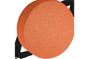 HKJGNH Cuscino rotondo per sedia Ufficio con fibbia antiscivolo, 25/28/40/35/30/45/50cm, 3/5/8 Spessori, cuscino rotondo per sedia da pranzo per sedie da Cucina, sgabelli giardino, interni, casa(Color 3,40x4