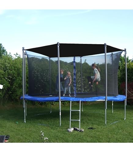 Housse De Protection Pour Trampoline Ansobea – PVC/PE, Résistant UV, 30 Cm De Large, 15 Mm D'épaisseur, Pour Cadres De 244 à 426 Cm, Sécurité Enfants