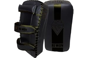 REWON GEAR REWON Bouclier de Frappe, MMA Muay Thai Curved boucliers de Boxe, Pao Boxe Thai Pads pour Entraînement De Frappe Kickboxing Arts Martiaux Karate Taekwondo