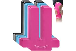 ‎EOPUOZS EOPUOZS 12 Stück PreCut Kinesiotapes Knie, Kinesiologie Tape Sport, Elastisches Sporttape aus Baumwolle für Muskeln und Gelenke, Physio Tape für Knieschmerzen(3 Farben)