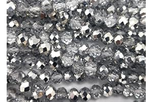 FILATI ITALIANI Set di perline Crystal Yury 8mm in sacchetto per realizzare borse eleganti e fashon all'ultima moda (340pz - diamante cry - 146)