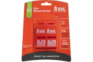 survive outdoors longer Sol Slim Rescue HOWLER 2 Pack Silfflet 100 DB Unisex Adulto, Naranja