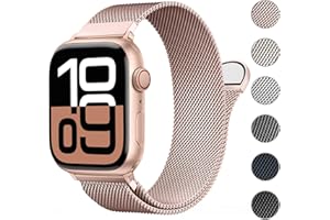 ORRLBB Bracelet breveté compatible avec les bracelets Apple Watch Femmes Hommes Séries 10 9 8 7 6 5 4 3 SE2 SE Ultra2 Ultra, boucle milanaise magnétique pour iWatch 49mm 46mm 45mm 44mm 42mm 41mm 40mm 38mm