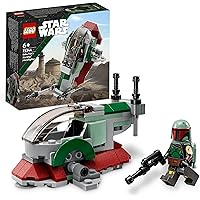 LEGO Star Wars Astronave di Boba Fett Microfighter Giocattolo, Modellino da Costruire set Mandaloriano per Bambini con 2 Shoo