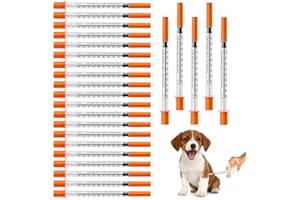 Scott & Wills 25 Pack 1ml Measuring Tools – 30G 8mm Precision Liquid Dispensers Individually Wrapped