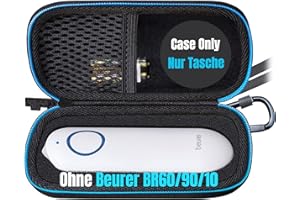 Woollo Funda Compatible con Beurer BR 60 Beurer BR 90 Beurer BR 10 Dispositivo para el Tratamiento de mordeduras y picaduras de Insectos Portátil Dura Viaje Funda,Negro[Solo Cajas,Sin Dispositivos]