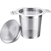Westmark Teatime 15762260 18/8 Stainless Steel Permanent Filter / Tea Strainer / Drainer with Lid, 3 x 9.5 cm