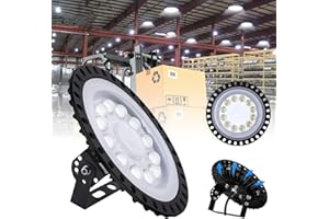 HONDONY UFO LED Industrielampe, 50W LED Hallenstrahler, 6500K Kaltweiß LED High Bay Licht, IP67 Wasserdicht UFO LED Werkstattlampe, LED Strahler für Fabrikhallen, Hallenstadion, Werkstätten