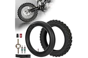 WEIYINGSI 80/100-12 3.00-12 Tyre and Tube for 90cc 110cc 125cc SSR CRF XR70 CR60R KLX110 KX60 DRZ DS80 JR80 PW80 TTR90 YZ60 65SX Pit Dirt Bike