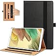 VOVIPO Galaxy Tab A7 Lite 8.7 2021 Case Cover, Multi-Viewing Angels PU Leather Stand Folio Case with Handstrap for Samsung Galaxy Tab A7 Lite 8.7 (2021) SM-T220/T225-Black