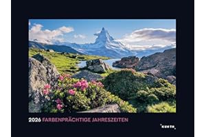 Farbenprächtige Jahreszeiten - KUNTH Wandkalender 2026: Hochwertiger, bildstarker Kalender mit Spiralbindung im Großformat (KUNTH Wandkalender Black Edition 60 x 45 cm)