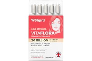 Wellgard Vitaflora Probiotics for Women - Scientifically Proven Bio Cultures for Women’s Intimate Flora, 30 Capsules, Made in UK