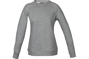 Niscioma Felpa Donna Girocollo - Felpe da Lavoro Maglie Senza Cappuccio Tinta Unita Stampabili, Maglia Tuta Felpata Misto Cotone, Maniche Raglan Basic Cub