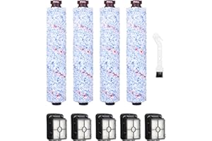 HEUCHAEY Wielofunkcyjna rolka szczotki i wymienny filtr Akcesoria do Bissell,akcesoria do odkurzaczy,Do odkurzaczy Bissell CrossWave 3 w 1, zestaw Multi-Surface 1785,2306,2551,2554