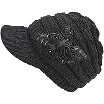 Yutdeng Bonnet Femme Hiver Chapeau Femme Hiver Tricoté