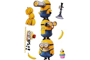 ‎ALLES-MEINE.DE GMBH alles-meine.de GmbH 7 TLG. Set Wandtattoo/Sticker - Minions - Ich einfach unverbesserlich - Wandsticker + Fenstersticker - Aufkleber für Kinderzimmer - Minion - Stuart to..