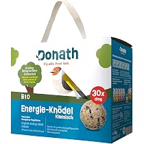 Donath Bio Boules Energie Oiseaux - 6 Pack Nourriture Bio Pour Mésanges, Moineaux Et Pinsons