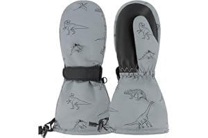 JANGANNSA Baby Gloves Winter Children's Mittens Baby Boy Girl Waterproof Gloves Unisex Outdoor Gloves Ski Gloves 1-6 Years