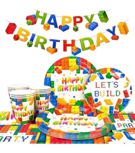 Faire-part D'anniversaire De Blocs De Construction, Invitation De