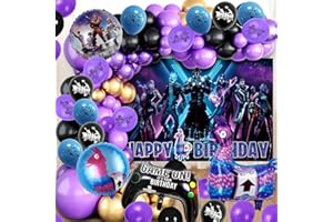 FORNINC 79 Stück Luftballon party deko, Videospiel Party Deko Geburtstag, fortni Geburtstagsdeko, Gaming Deko, Spiel Party Deko Geburtstag, fortni Deko Geburtstag, Geburtstagsdeko Jungen