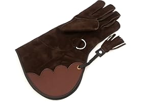starlingukpk Quality Soft Suede Leather Falconry Gloves.