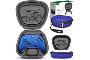 sisma Funda rigida Compatible con Mando Wireless de Xbox Series X S o Core - Estuche de Viaje para Guardar y Proteger Control Original de Xbox - Azul