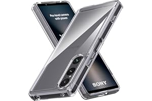 Anoowkoa Etui do Sony Xperia 1 VI TPU i przezroczysty PC hybrydowy twardy akryl smukły futerał na telefon przezroczysty ultra kryształowy przezroczysty ochronny tylny pokrowiec elastyczny zderzak