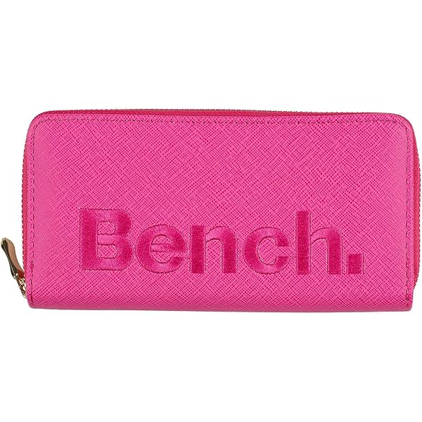 Bench Damen Portemonnaie Groß – XXL Brieftasche Mit Reißverschluss, Grün, 19x10x2 Cm