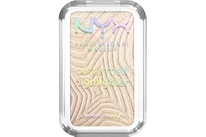 ‎NYX PROFESSIONAL MAKEUP NYX Professional Makeup Highlighter für das Gesicht, Butterweiche Textur, Mit pflegender Sheabutter, Mangobutter und Mandelbutter, Vegan, Buttermelt Highlighter, Farbe: Bright And Butta