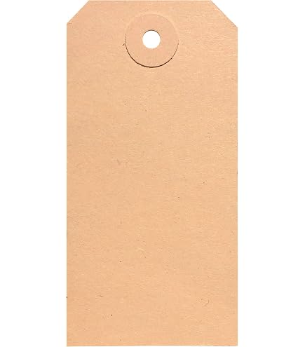 Pack De 100 Etiquetas Colgantes Amarillas De Papel - 6x12 Cm, Con Cordón, Para Precios, Ropa, Manualidades Y Regalos