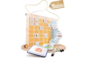 ‎KINDERPARADIES ONLINE Kinderparadies Online Magnetischer Wochenplaner - Routine Planer Kinder mit 188 farbigen Magneten - Aufgabenplaner Kinder für Termine, Pflichten & Freizeit – Lernspiel zur Organisation der Woche