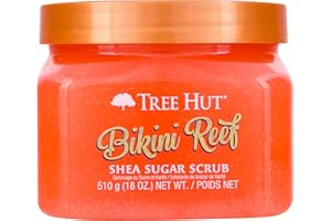 Tree Hut Bikini Reef Shea Sugar Scrub, 18 once Ultra Hydrating and Exfoliating Scrub for Nourishing Essential Body Care
