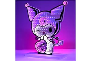 Get Trend Kuromi Sanrio 3D LED Lights, Kawaii Infinity Mirror USB Plug in, Cool Room Decor & Home Decoration Night Light, Anime Gifts for Her (Multi Kuromi)